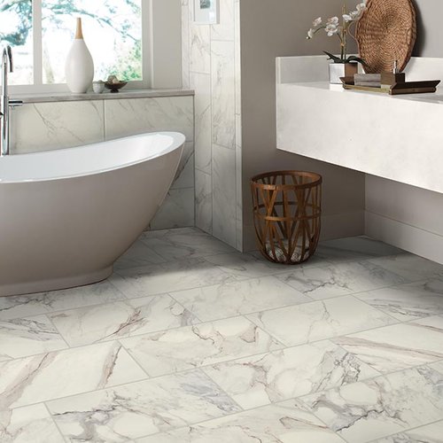 Bathroom Porcelain Marble Tile - Signature Flooring & Interiors, IL